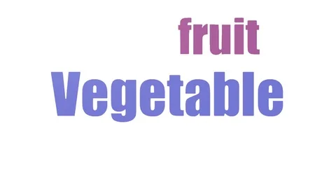 Vegetable Animated Tagcloud Isolated Stock Footage 103667789