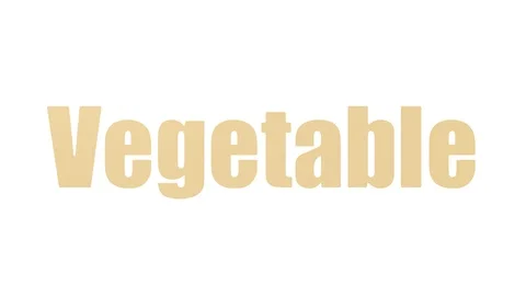 Vegetable Animated Wordcloud Isolated On White Stock Footage 107234771