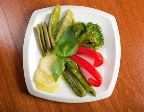 Vegetable arrangement Stock Photos
