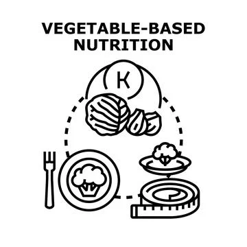 Vegetable based nutrition concept illustrating healthy eating and balanced di イラスト素材