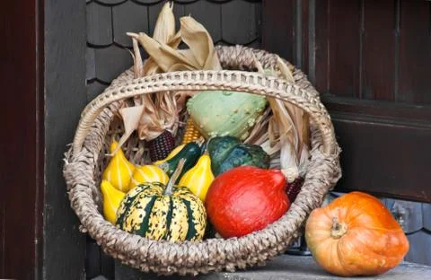 Vegetable Basket Stock Photos