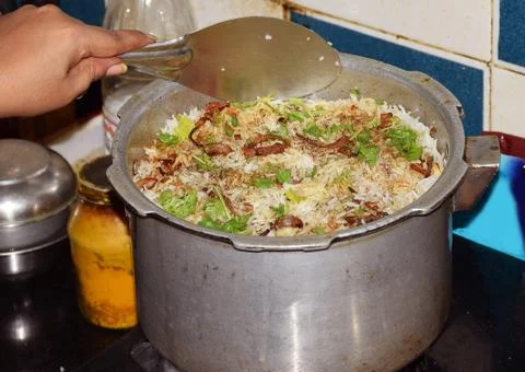 Vegetable Biryani Stock Photos
