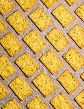 Vegetable biscuits pattern, food background Stock Photos