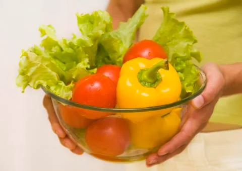 Vegetable bowl Fotos Stock