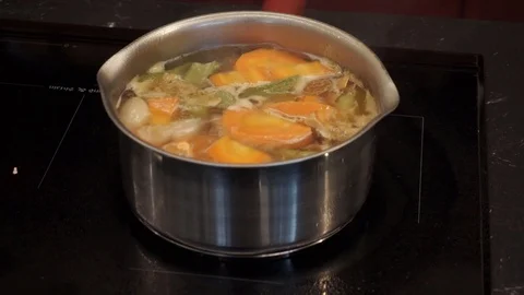 Vegetable broth Stock Footage 112127006