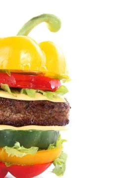 Vegetable burger Stock-Fotos