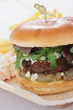 Vegetable burger Stock Photos