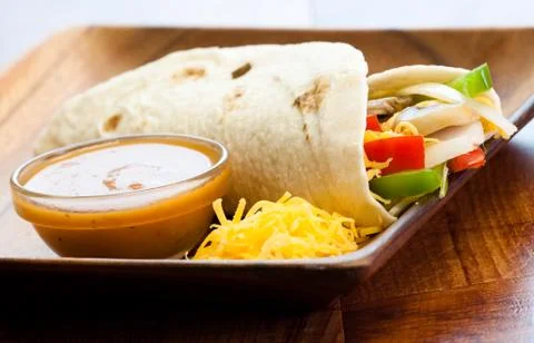 Vegetable burrito Stock Photos