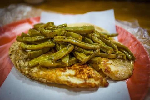 Vegetable cactus taco Stock Photos