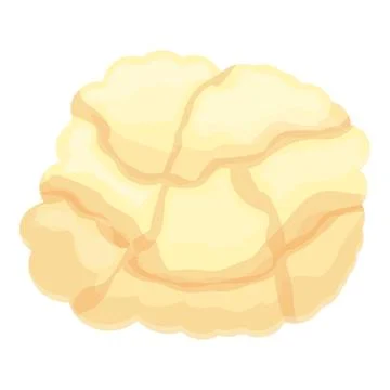 Vegetable cauliflower icon cartoon vector. Cabbage food Stock Illustration