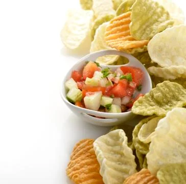 Vegetable chips Stock Photos