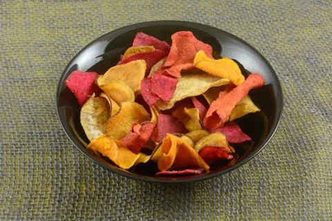 Vegetable chips Foto stock