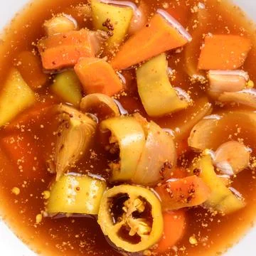 Vegetable chutney closeup Stock Photos