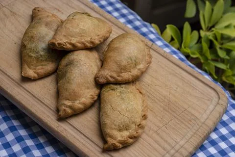 Vegetable cocarrois, Can Jeroni bakery, Sant Francesc, Formentera, Pitiusas I Stock Photos