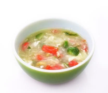 Vegetable cream soup Stock Photos