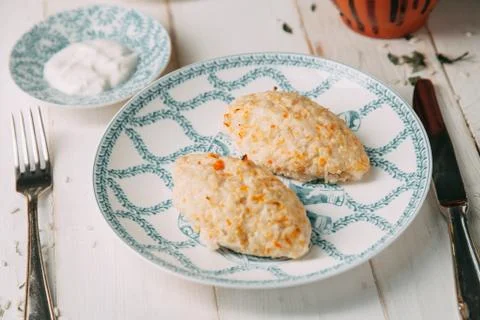 Vegetable cutlet Stock Photos