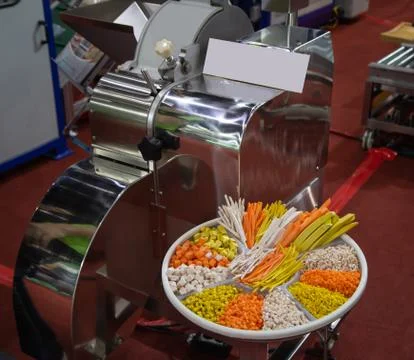 Vegetable Dicing Machine Stock Photos