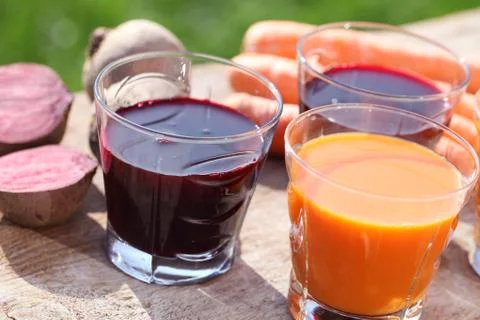 Vegetable drinks Stock Photos