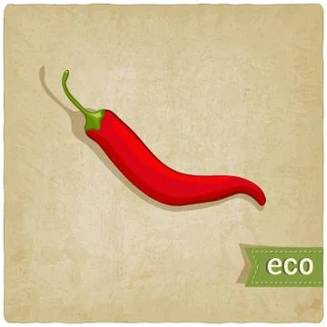 Vegetable eco old background Stock Illustration