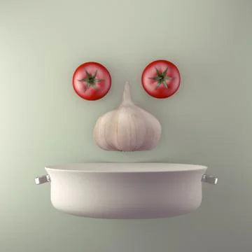 Vegetable face. Stock Illustration