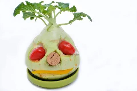 Vegetable face Stock Photos