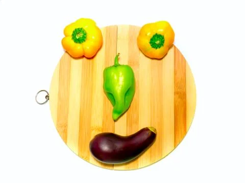 Vegetable face. 스톡 사진