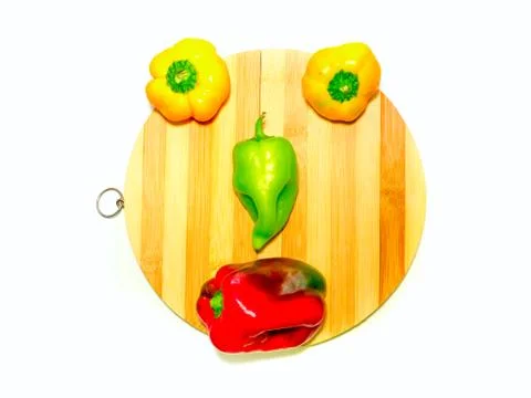 Vegetable face. Photos