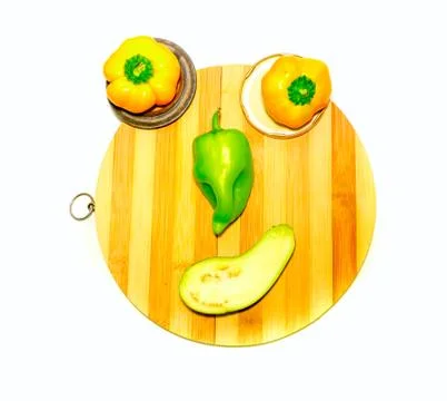 Vegetable face. Stock Photos
