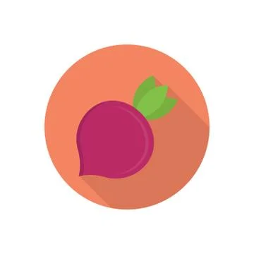 Vegetable flat color icon Stock Illustration