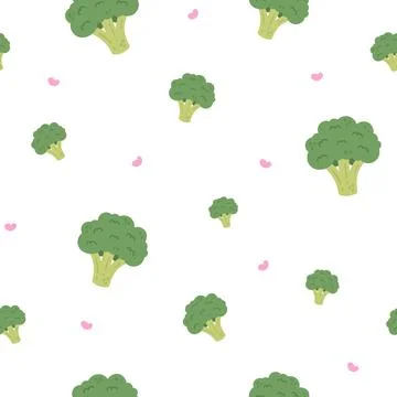 Vegetable food kitchen seamless pattern set Illustrazione stock