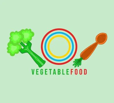 Vegetable food logo Stock Illustration