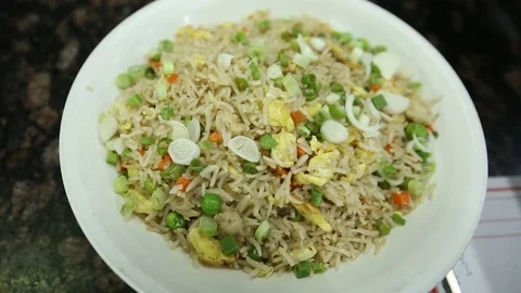 Vegetable-Fried-Rice Stock Footage 74177025