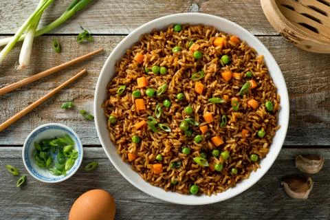 Vegetable Fried Rice Stock Photos