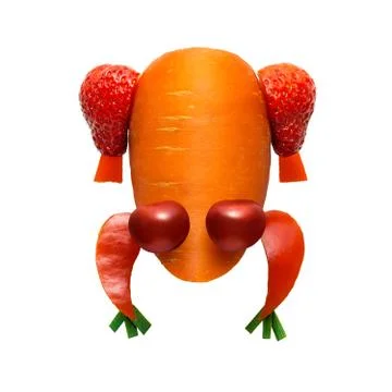 Vegetable frog. Stock Photos