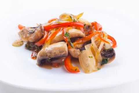 Vegetable garnish Stock Photos