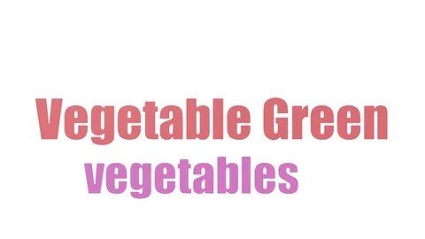Vegetable Green Word Cloud Animated Isolated On White Stock Footage 99621464