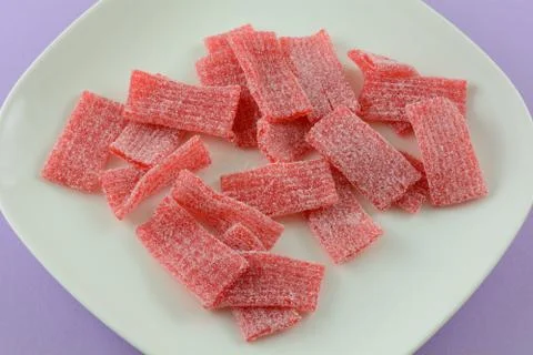 Vegetable gummy candy mats Foto stock