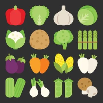Vegetable icon Stock Illustration