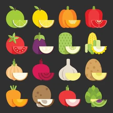 Vegetable icon Stock Illustration