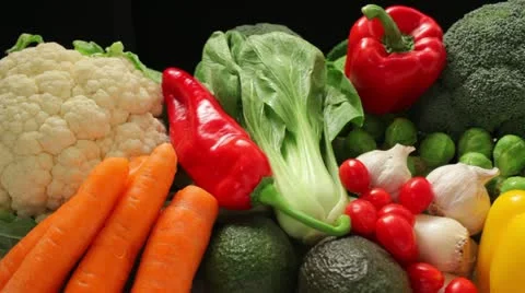 Vegetable ingredients Stock Footage 14288711