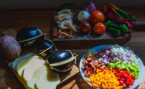Vegetable ingredients Stock Photos