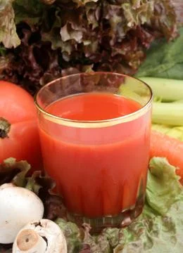 Vegetable juice Stock Photos