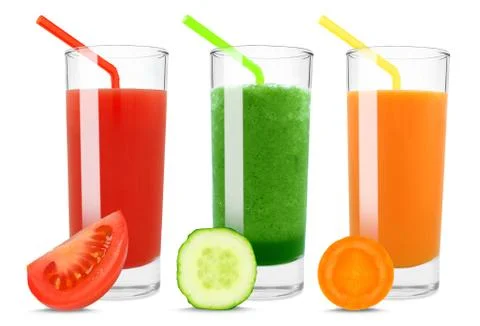 Vegetable juices Stock Photos