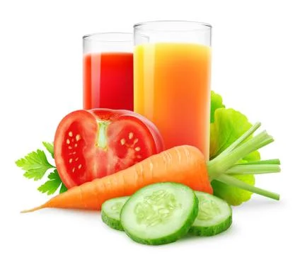 Vegetable juices Stock Photos