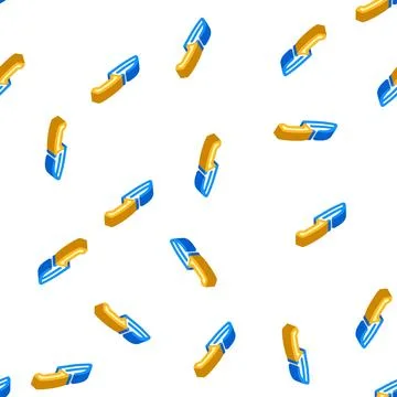 Vegetable knife isometric icon seamless pattern Stock Illustration
