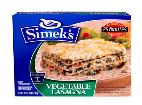 Vegetable lasagna Stock Photos
