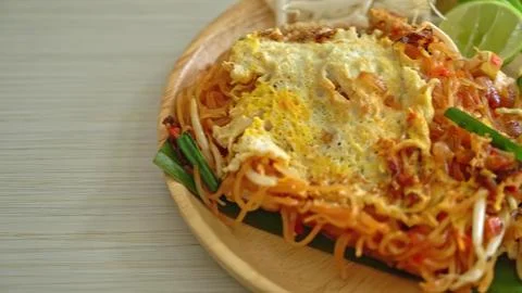 Vegetable lasagna slice on a plate with fresh greens Stock Photos