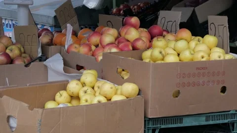 Vegetable market in Batumi Stock Footage 227716050