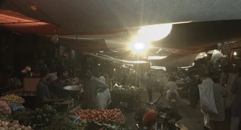 Vegetable Market Video stock 101582995