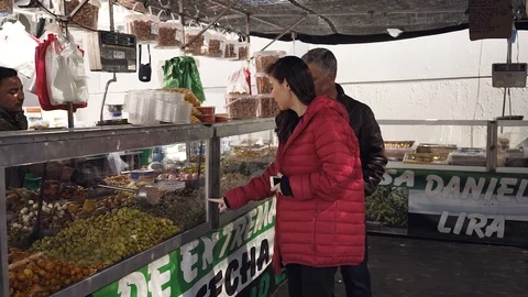 Vegetable market Stock Footage 126369899